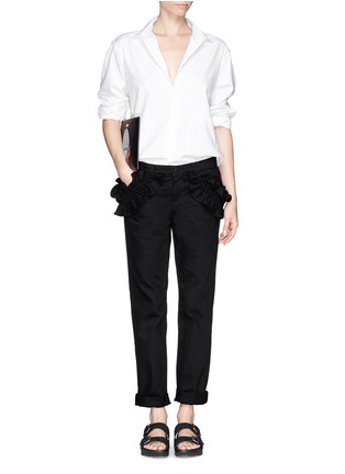 Figure View - Click To Enlarge - J BRAND X SIMONE ROCHA - 'Jake' pocket ruffle jeans
