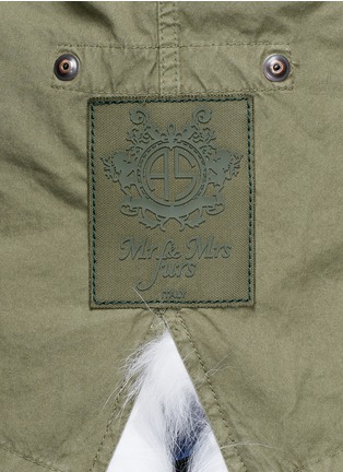 Detail View - Click To Enlarge - MR & MRS ITALY - 'Giovana' mini raccoon and fox fur parka