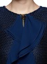 Detail View - Click To Enlarge - ST. JOHN - Ruffle front knitted jacket
