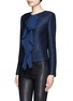 Front View - Click To Enlarge - ST. JOHN - Ruffle front knitted jacket
