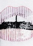 Detail View - Click To Enlarge - MARKUS LUPFER - Candy striped sequin Lara lip sweatshirt