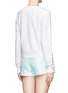 Back View - Click To Enlarge - MARKUS LUPFER - Candy striped sequin Lara lip sweatshirt