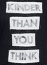 Detail View - Click To Enlarge - EACH X OTHER - x Robert Montgomery graphic text T-shirt