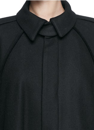 Detail View - Click To Enlarge - EACH X OTHER - x Robert Montgomery 'Woodcut' wool-cashmere cape