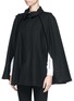 Front View - Click To Enlarge - EACH X OTHER - x Robert Montgomery 'Woodcut' wool-cashmere cape