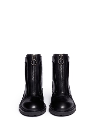 Figure View - Click To Enlarge - ASH - 'Space' front zip leather boots