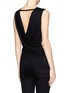 Back View - Click To Enlarge - HELMUT LANG - Open back drape top