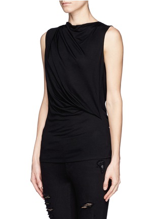 Front View - Click To Enlarge - HELMUT LANG - Open back drape top