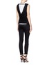 Figure View - Click To Enlarge - HELMUT LANG - Open back drape top
