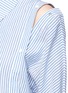 Detail View - Click To Enlarge - FFIXXED STUDIOS - Snap button shoulder stripe shirt dress