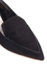 Detail View - Click To Enlarge - NICHOLAS KIRKWOOD - 'Beya' metal heel suede skimmer loafers