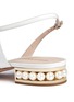 Detail View - Click To Enlarge - NICHOLAS KIRKWOOD - 'Casati Pearl' wavy strap patent leather sandals