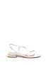 Main View - Click To Enlarge - NICHOLAS KIRKWOOD - 'Casati Pearl' wavy strap patent leather sandals