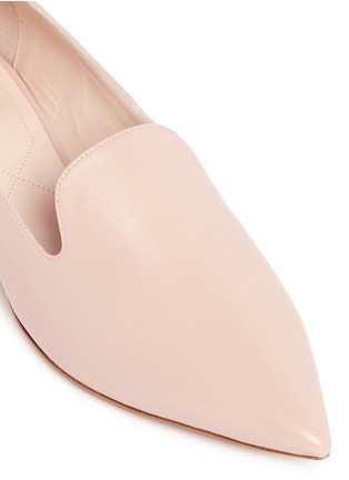 Detail View - Click To Enlarge - NICHOLAS KIRKWOOD - 'Casati' faux pearl heel leather skimmer loafers