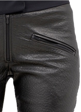 Detail View - Click To Enlarge - PREEN BY THORNTON BREGAZZI - Leather front leggings