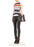 Figure View - Click To Enlarge - PREEN BY THORNTON BREGAZZI - Leather front leggings
