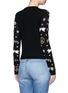 Back View - Click To Enlarge - ALICE & OLIVIA - 'Kym Peace Love' embellished wool cardigan