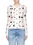 Main View - Click To Enlarge - ALICE & OLIVIA - 'Sibyl' embellished Stace face wool cardigan