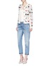 Figure View - Click To Enlarge - ALICE & OLIVIA - 'Sibyl' embellished Stace face wool cardigan