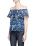 Front View - Click To Enlarge - ALICE & OLIVIA - 'Maxie' guipure lace off-shoulder blouse