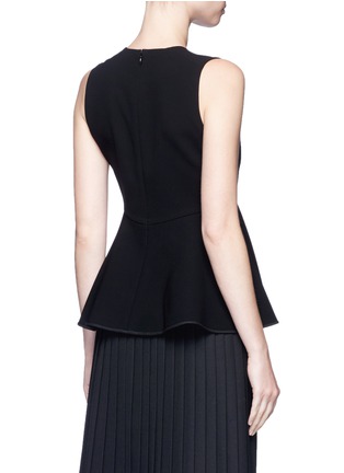 Back View - Click To Enlarge - THEORY - 'Ralnaka' bonded crepe flared top