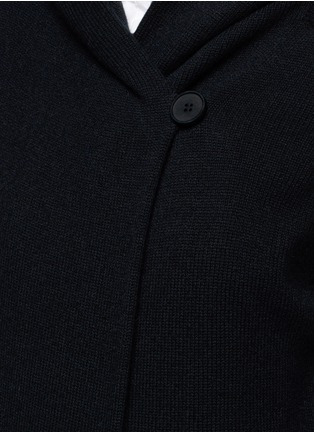Detail View - Click To Enlarge - THEORY - 'Edoran' wool-cashmere hooded cardigan