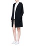 Figure View - Click To Enlarge - THEORY - 'Edoran' wool-cashmere hooded cardigan