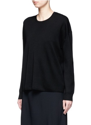 Front View - Click To Enlarge - THEORY - 'Twylina B' split back sweater