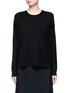 Main View - Click To Enlarge - THEORY - 'Twylina B' split back sweater