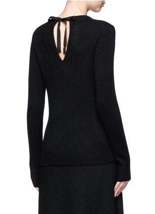 Back View - Click To Enlarge - THEORY - 'Salomina' tie back cashmere sweater