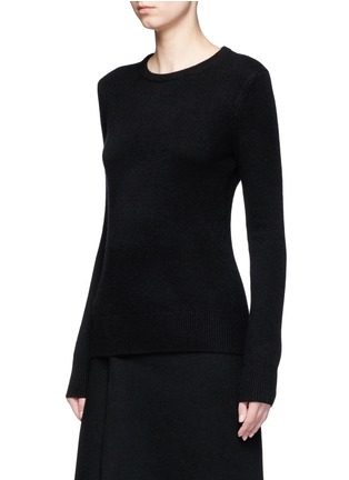Front View - Click To Enlarge - THEORY - 'Salomina' tie back cashmere sweater