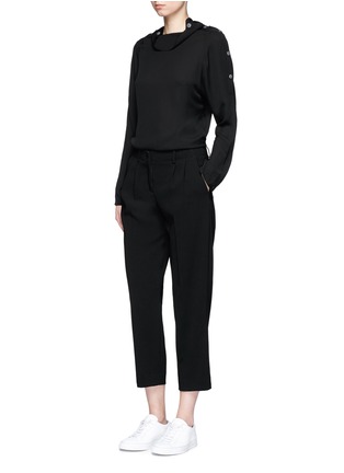 Figure View - Click To Enlarge - THEORY - 'Straconi' cropped crepe pants