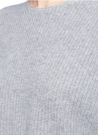 Detail View - Click To Enlarge - THEORY - 'Twylina' split back cashmere sweater
