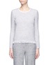 Main View - Click To Enlarge - THEORY - 'Vendla' fringed wool blend tweed effect sweater