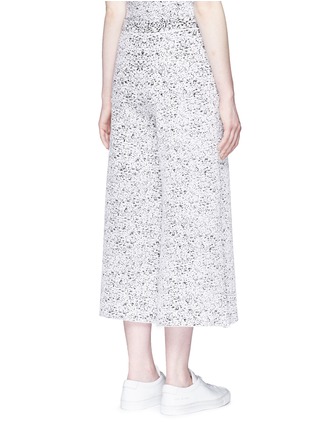 Back View - Click To Enlarge - THEORY - 'Henriet KJ' floral jacquard knit culottes