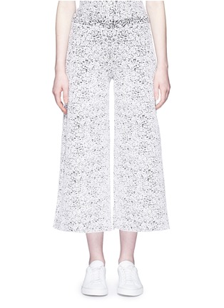 Main View - Click To Enlarge - THEORY - 'Henriet KJ' floral jacquard knit culottes