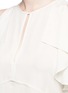 Detail View - Click To Enlarge - THEORY - 'Desiraya B' cold shoulder ruffle silk top