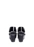 Back View - Click To Enlarge - PEDRO GARCIA  - 'Francesca' mixed leather platform wedge sandals