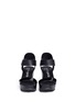 Front View - Click To Enlarge - PEDRO GARCIA  - 'Francesca' mixed leather platform wedge sandals