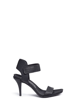 Main View - Click To Enlarge - PEDRO GARCIA  - 'Yola' matte pebbled leather sandals