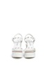Front View - Click To Enlarge - PEDRO GARCIA  - 'Diem' crystal suede wedge leather sandals
