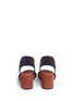 Back View - Click To Enlarge - PEDRO GARCIA  - 'Willa' colourblock leather and suede sandals