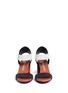 Front View - Click To Enlarge - PEDRO GARCIA  - 'Willa' colourblock leather and suede sandals