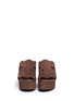 Front View - Click To Enlarge - PEDRO GARCIA  - 'Dina' geometric cutout suede wedge sandals