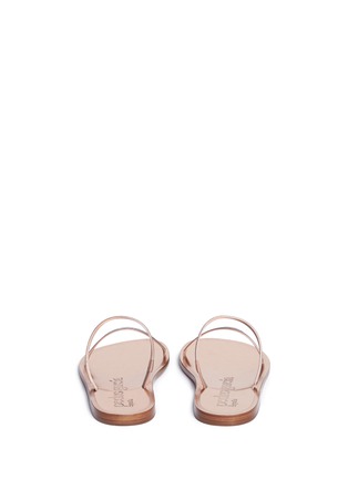 Back View - Click To Enlarge - PEDRO GARCIA  - 'Irma' crystal pavé double band satin sandals