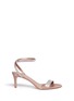 Main View - Click To Enlarge - PEDRO GARCIA  - Quintia' crystal pavé satin strappy sandals