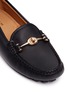 Detail View - Click To Enlarge - COACH - 'Arlene' turnlock grainy leather loafers