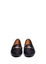 Front View - Click To Enlarge - COACH - 'Arlene' turnlock grainy leather loafers