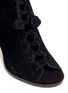 Detail View - Click To Enlarge - COACH - 'Lena' suede lace-up peep toe boots