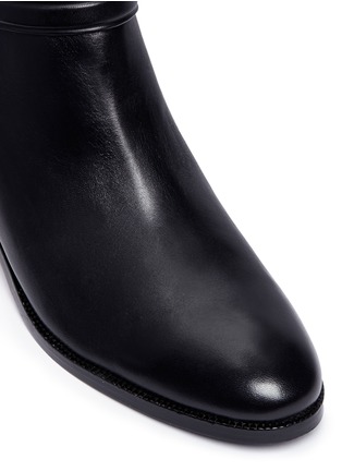 Detail View - Click To Enlarge - COACH - 'Coleen' turnlock strap leather ankle boots